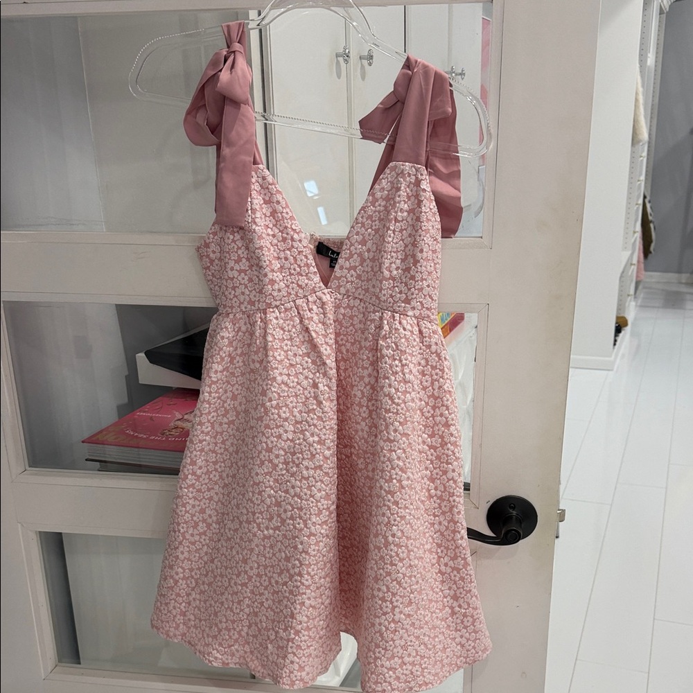 Lulu's Pink Floral Casual Dress